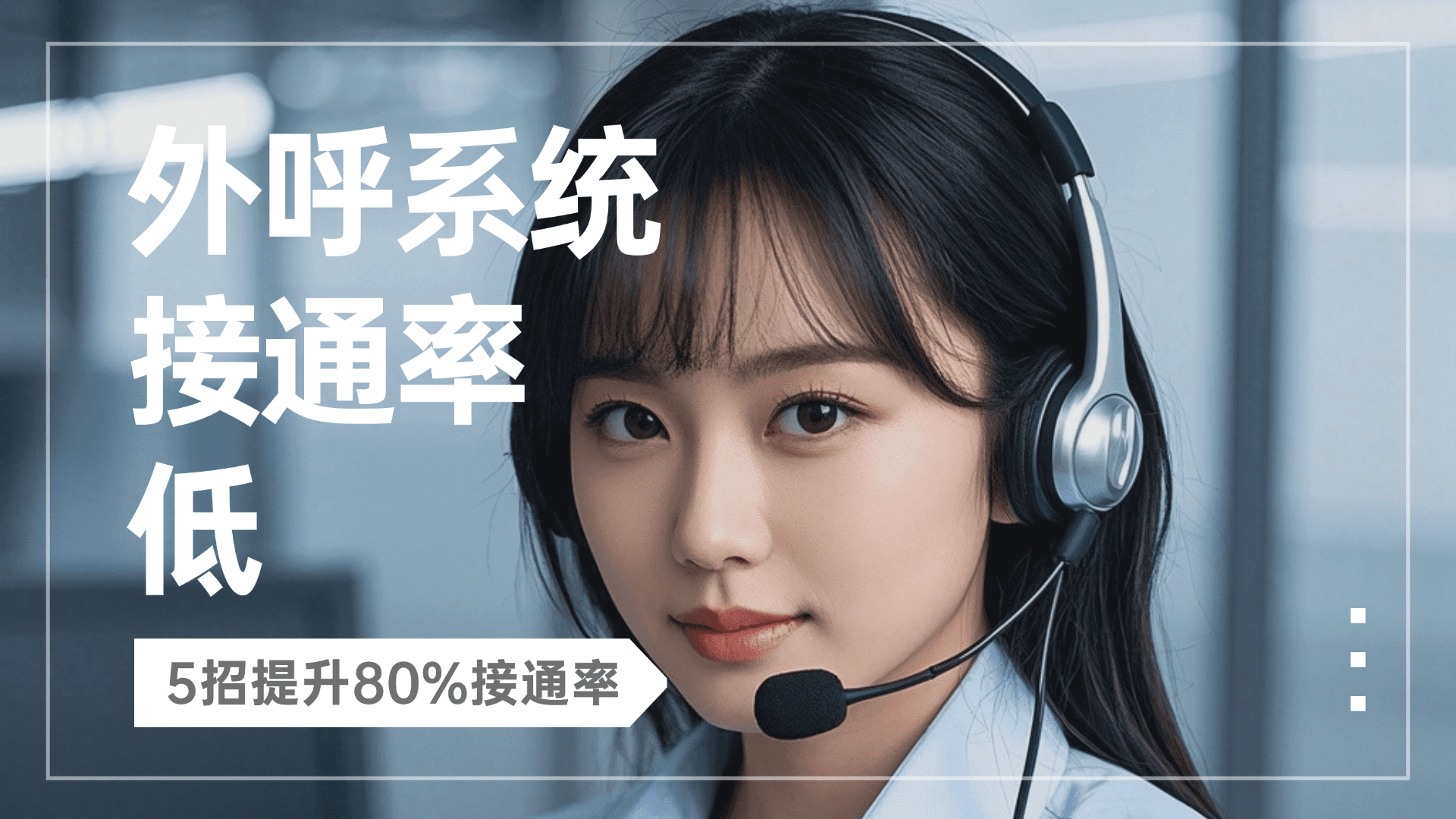 外呼系统接通率低？5 招提升 80% 接通率